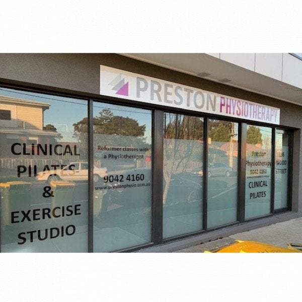 Fascia Signs & Window Lettering - Preston Physiotherapy
