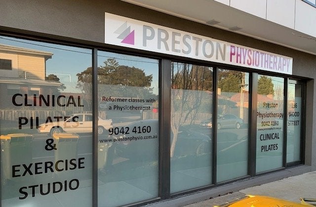 Fascia Signs & Window Lettering - Preston Physiotherapy