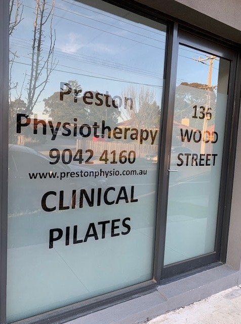 Fascia Signs & Window Lettering - Preston Physiotherapy