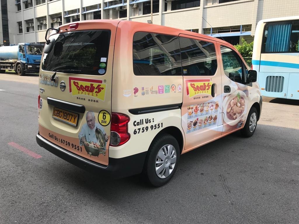 Van wrap for Seah's Spices by Signarama East Coast