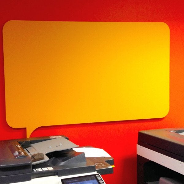 Custom cut to shape whiteboard - Signarama Sydney CBD South