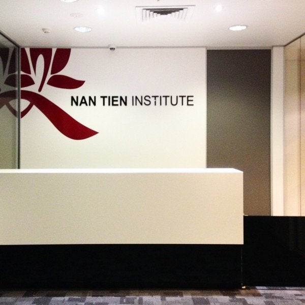Nan Tien Institute - Acrylic letters and vinyl wall decal - Signarama Sydney CBD South