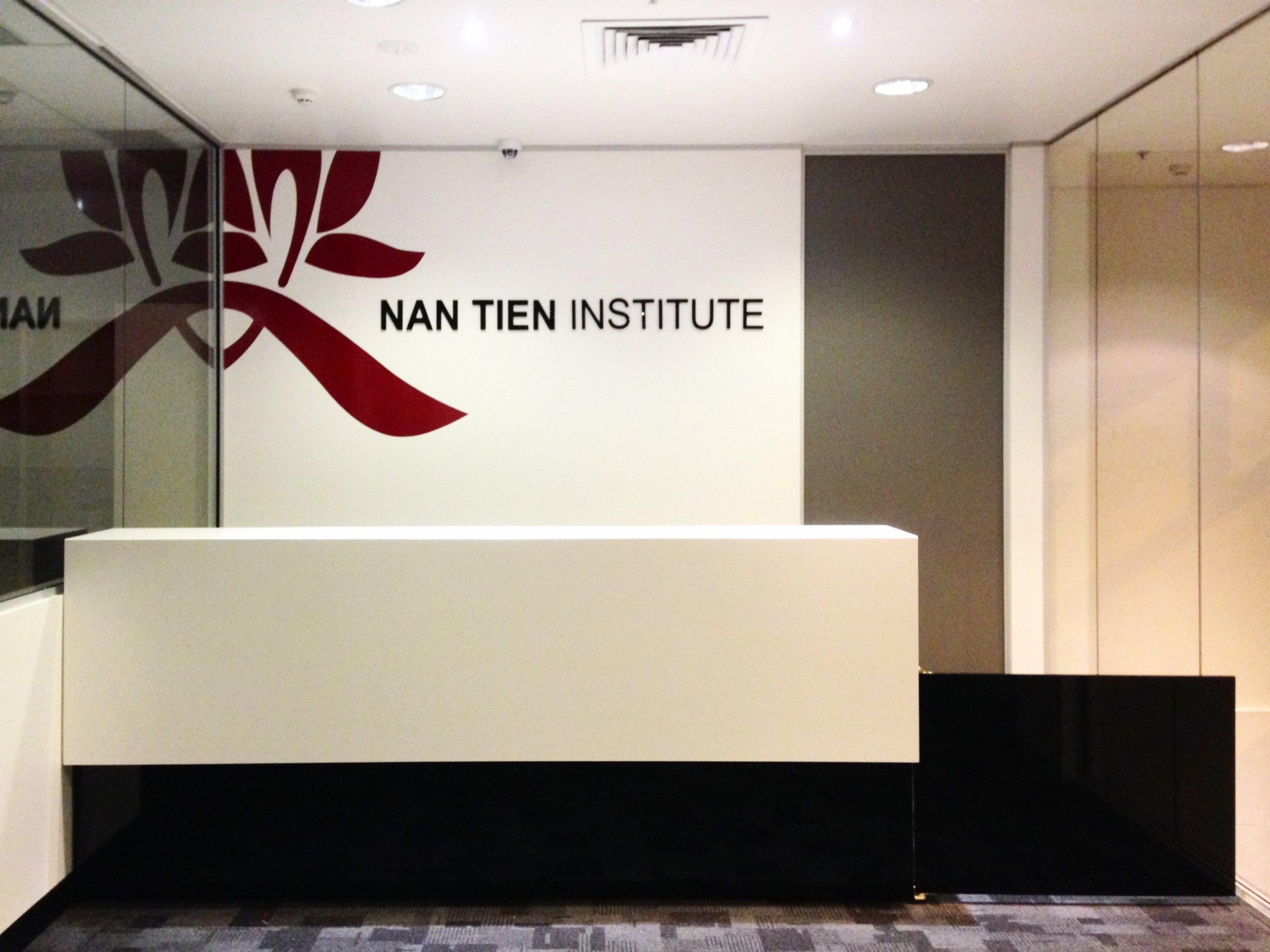 Nan Tien Institute - Acrylic letters and vinyl wall decal - Signarama Sydney CBD South
