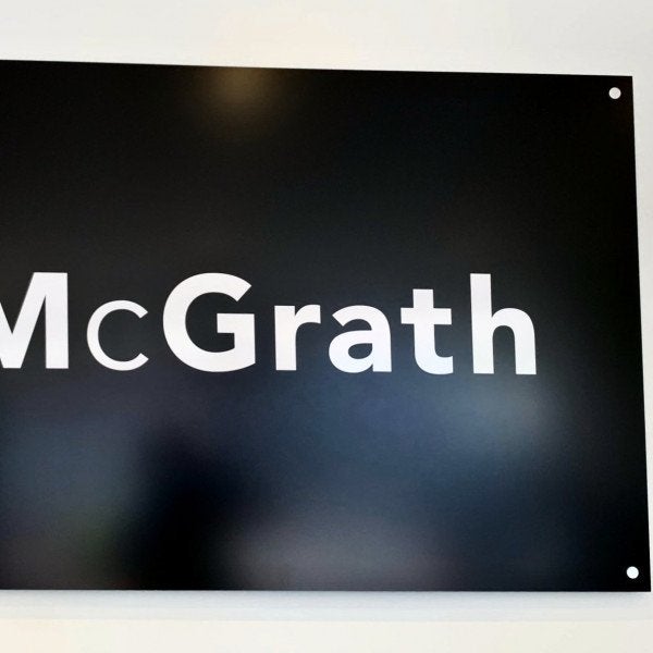 Mcgrath ACP with digital print reception sign - Signarama Sydney CBD South