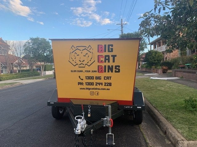 Trailer Wrapping - Big Cat Bins - Signarama Burwood