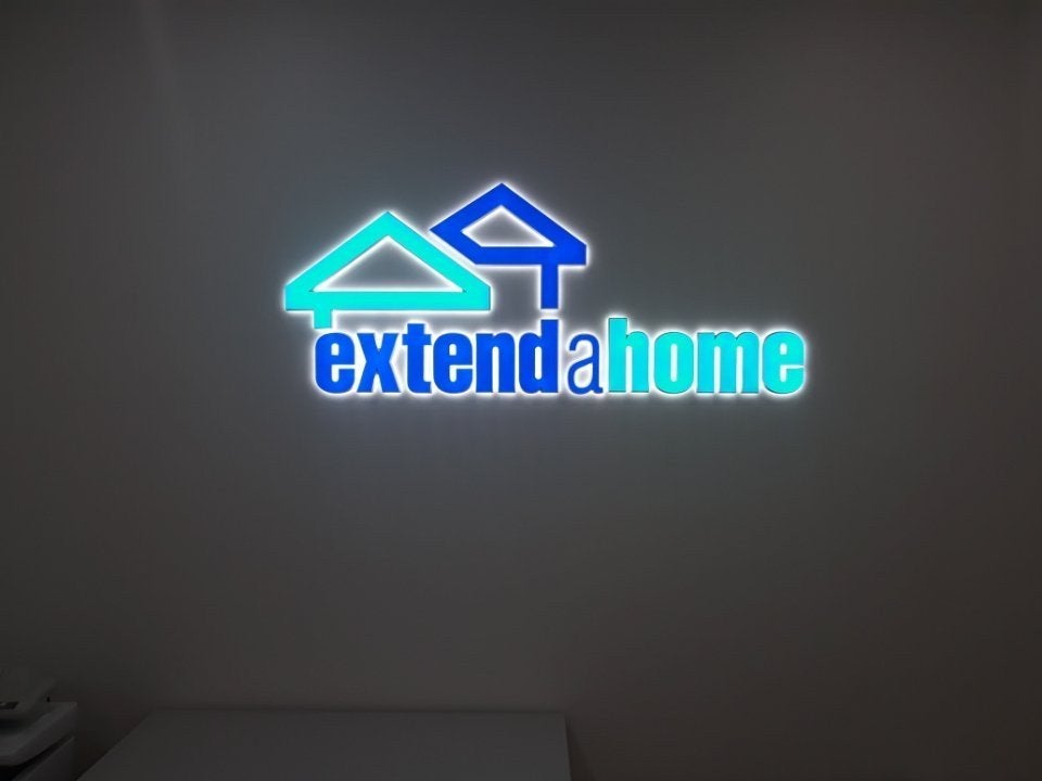 Extend A Home - BackLit Acrylic Letters - Signarama Burwood