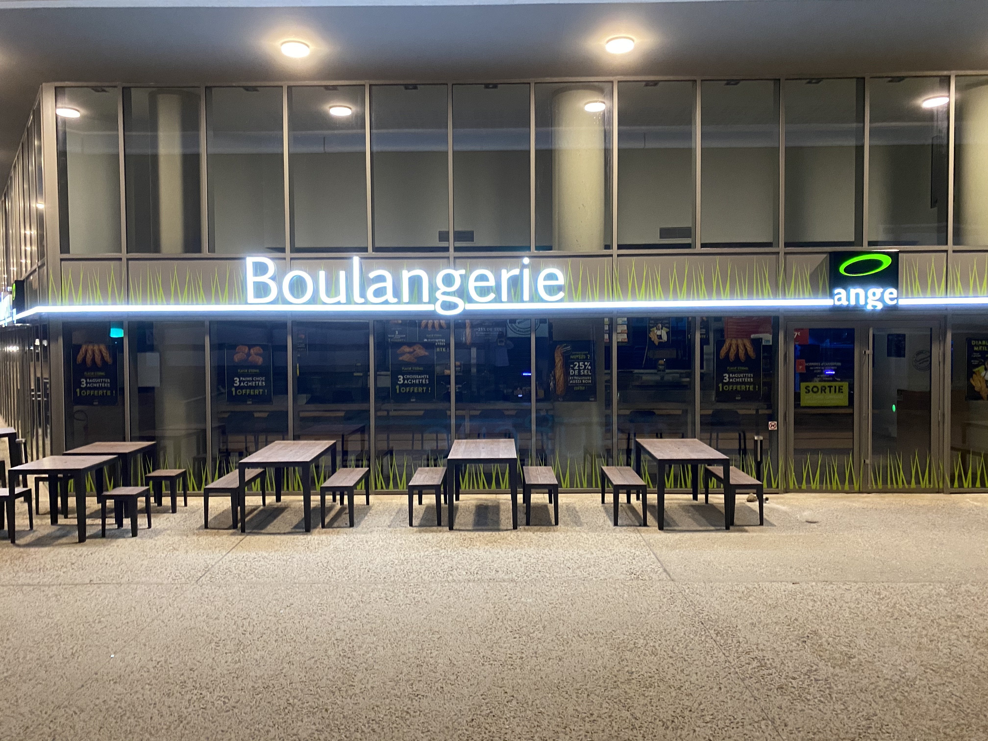 Enseigne Lumineuse Boulangerie Ange