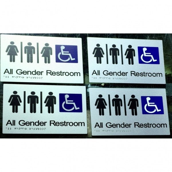 Bathroom Braille Signage Statutory Signage All Gender Neutral - Signarama Sydney CBD South