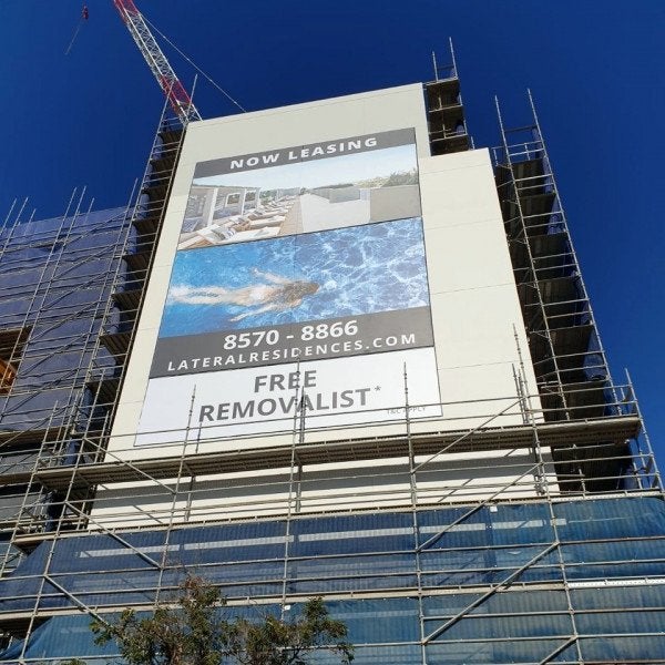 Lateral Estate Sailtrack banner - Signarama Sydney CBD South