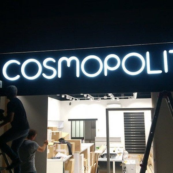 Enseigne lumineuse magasin de chaussure