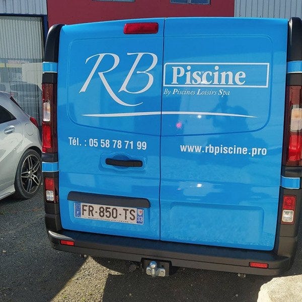 covering vehicule utilitaire entreprise rb piscine par signarama arcachon