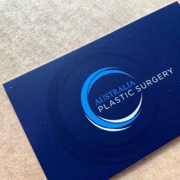 Australia Plastic Surgery Custom Business Cards  - Signarama Sydney CBD South