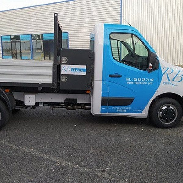 Covering et publicité sur camion benne