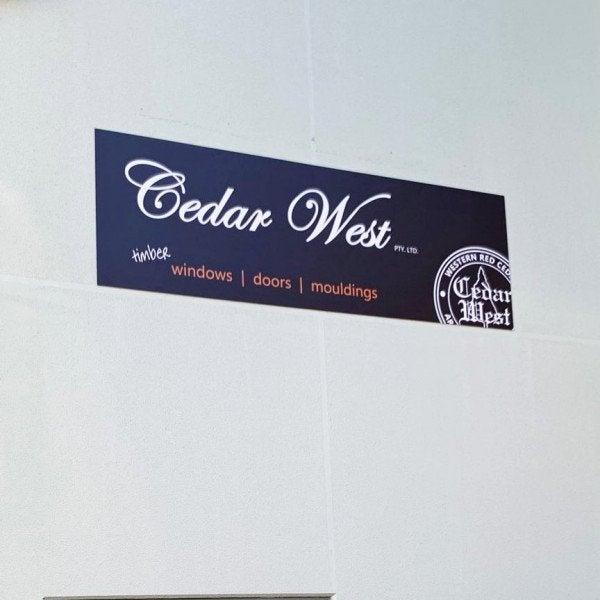 Cedar west ACP with digital print - Signarama Sydney CBD South