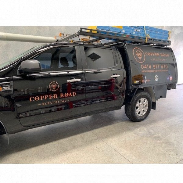Vehicle Lettering - Copper Road Electrical.