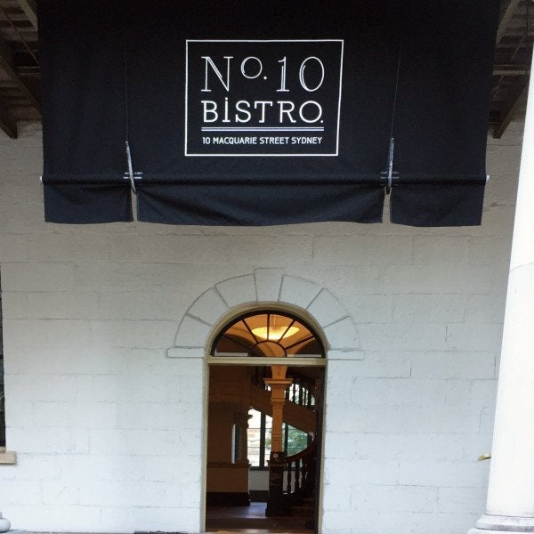 Cafe signage awning shelter - Signarama Sydney CBD South