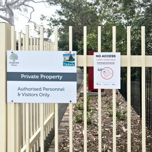 St Johns Church Glebb directional signage - Signarama Sydney CBD South