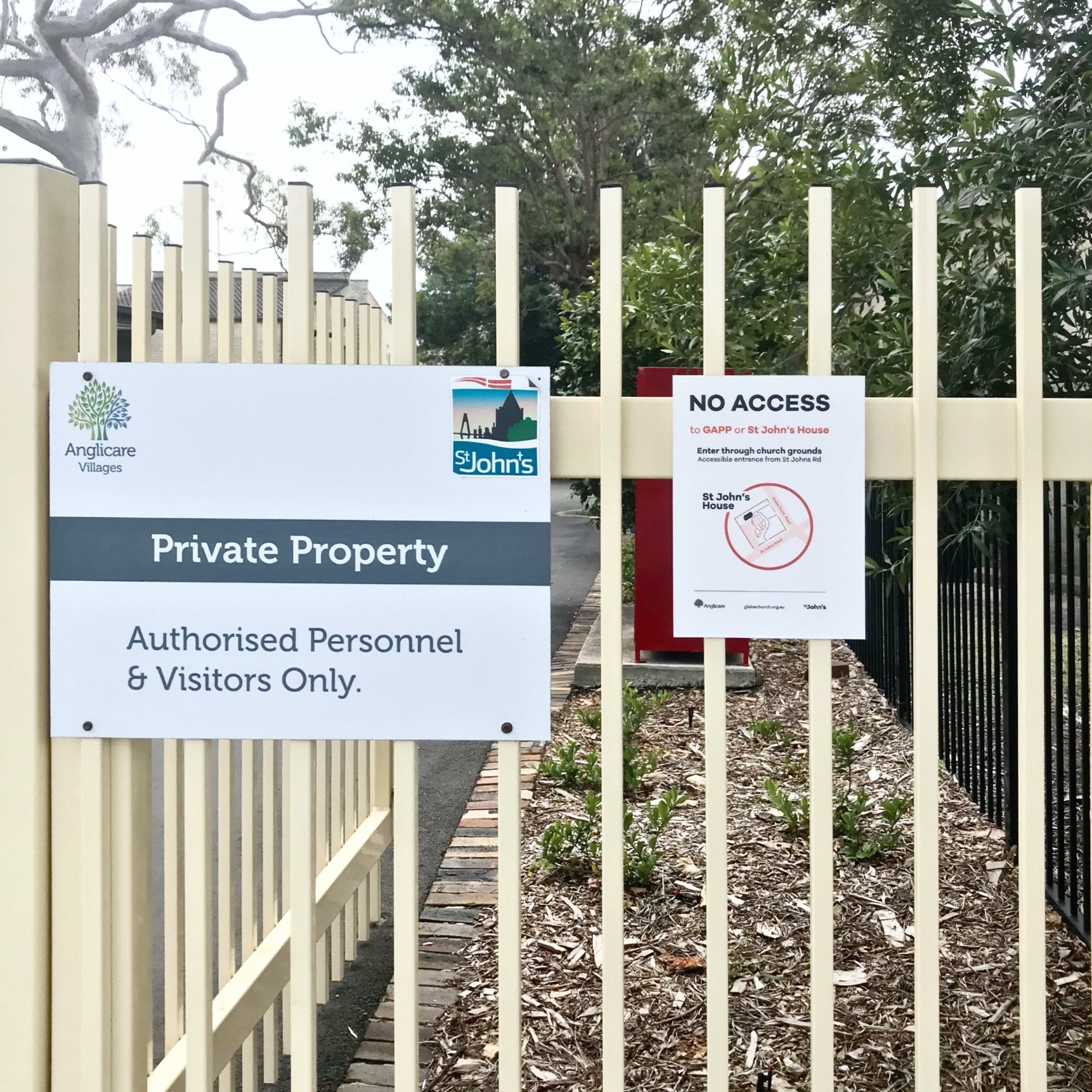 St Johns Church Glebb directional signage - Signarama Sydney CBD South