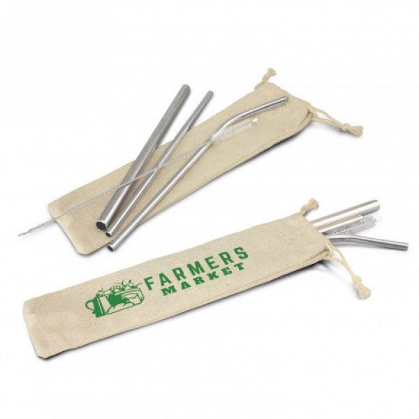 Custom Stainless Steel Straw Set
