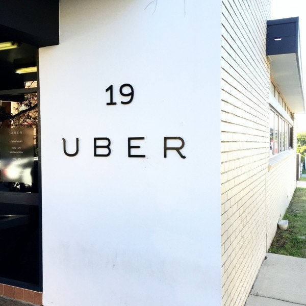 Uber black ACP lettering - Signarama Sydney CBD South