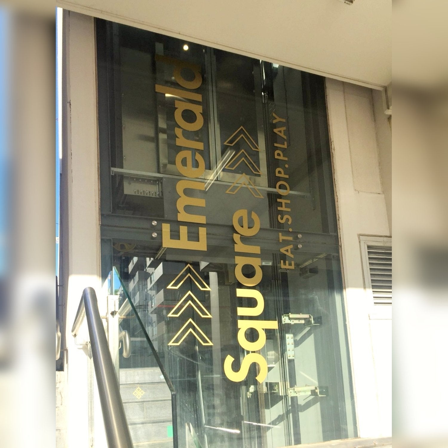 Emerald Square Gold Vinyl Lettering - Signarama Sydney CBD South