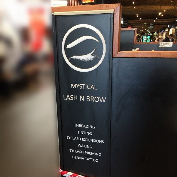 Mystical Lash n brow white acrylic and vinyl  - Signarama Sydney CBD South