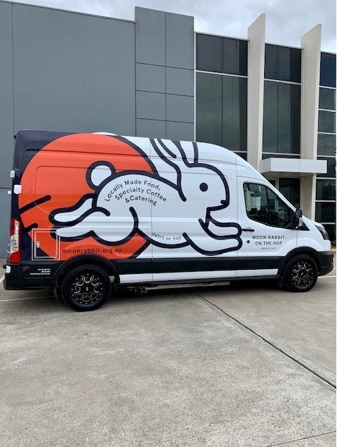Van Wrap - Moon Rabbit on the hop - Preston