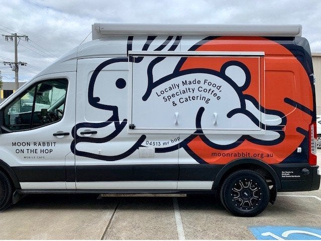 Van Wrap - Moon Rabbit on the hop - Preston