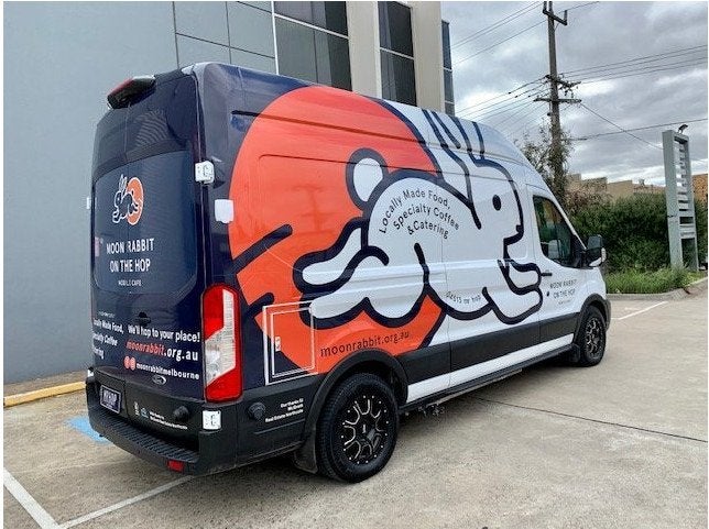 Van Wrap - Moon Rabbit on the hop - Preston