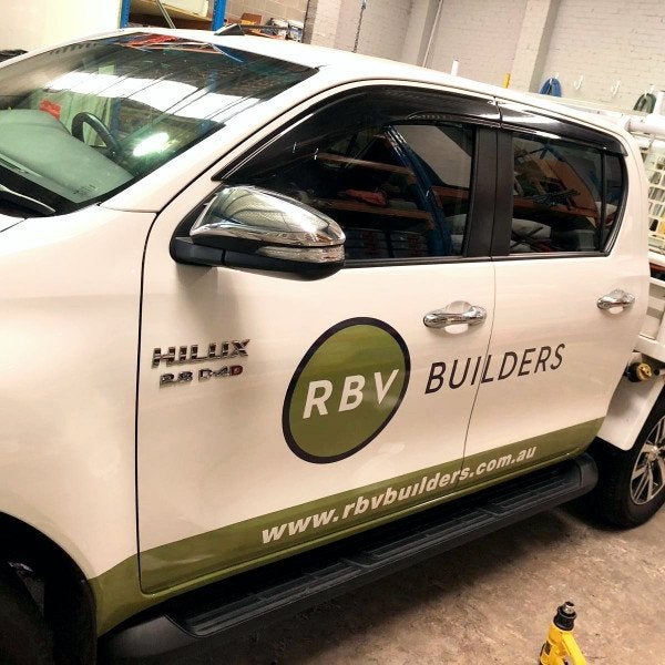 RBV Builders - Vehicle Vinyl decals - Signarama Sydney CBD South