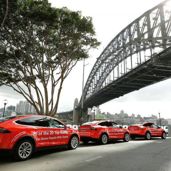 Oracle full vehicle wrap - Signarama Sydney CBD South