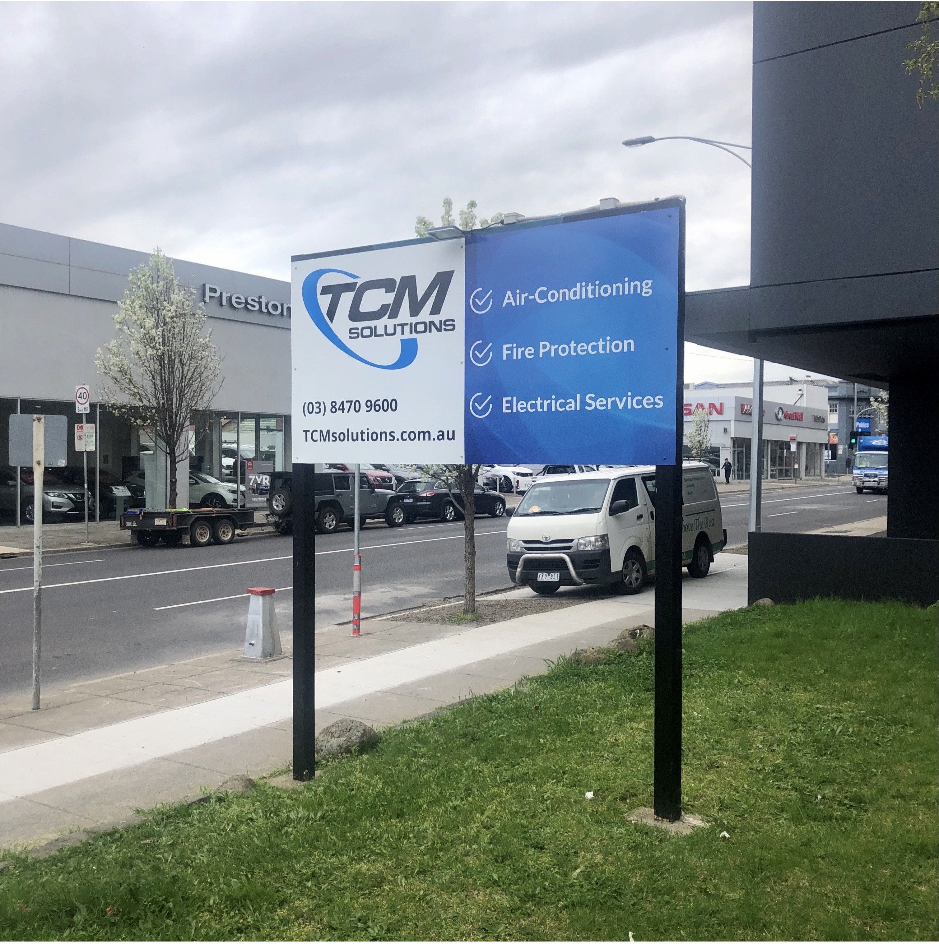 Exterior Signage - TCM Solutions - Preston
