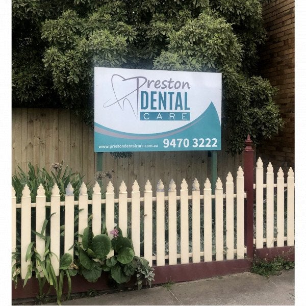 Exterior Signage - Preston Dental Care.