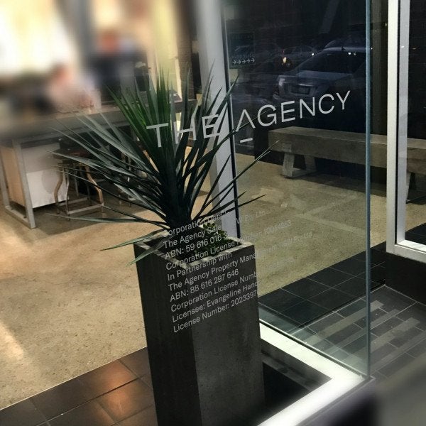 The agency - Vinyl Lettering - Signarama Sydney CBD South