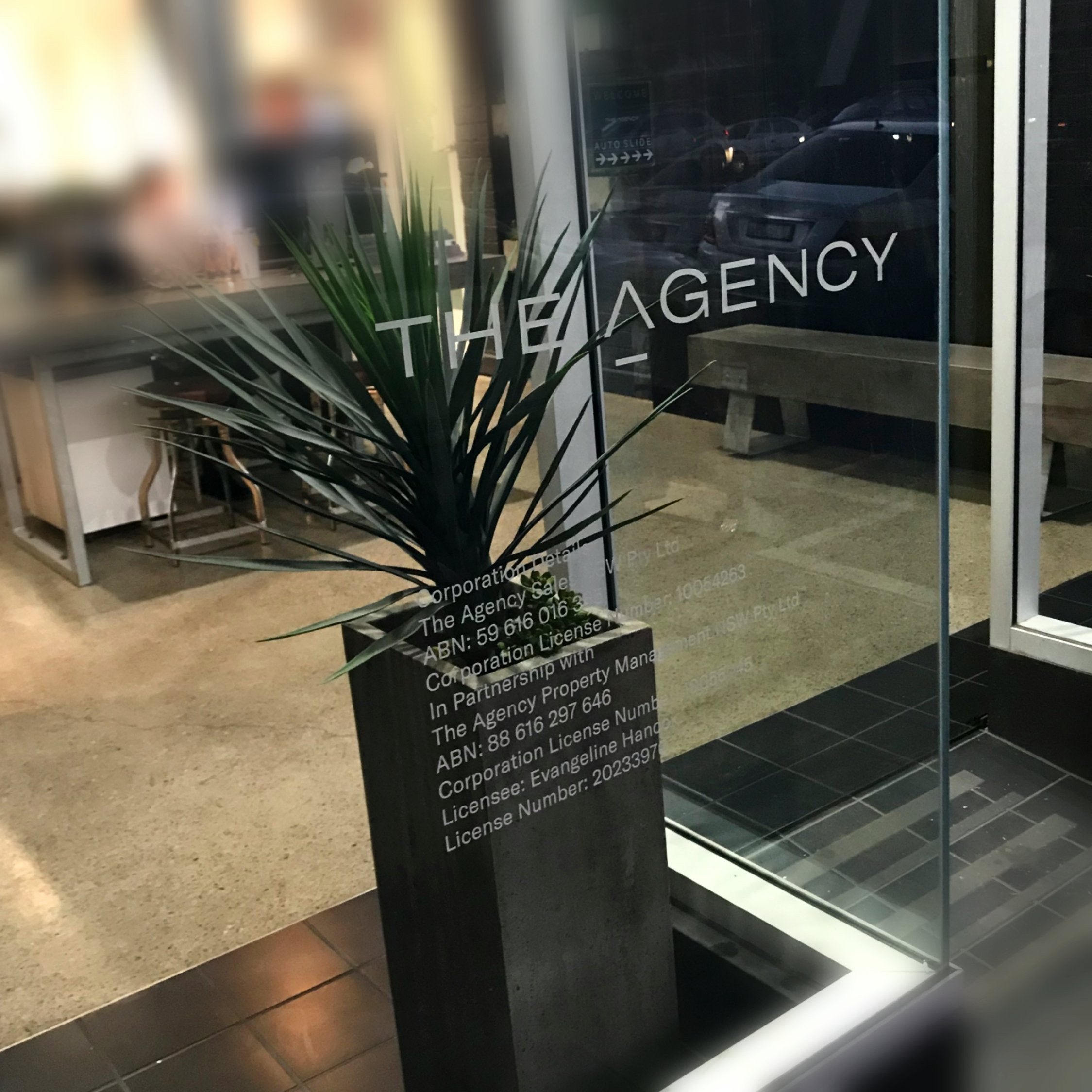 The agency - Vinyl Lettering - Signarama Sydney CBD South