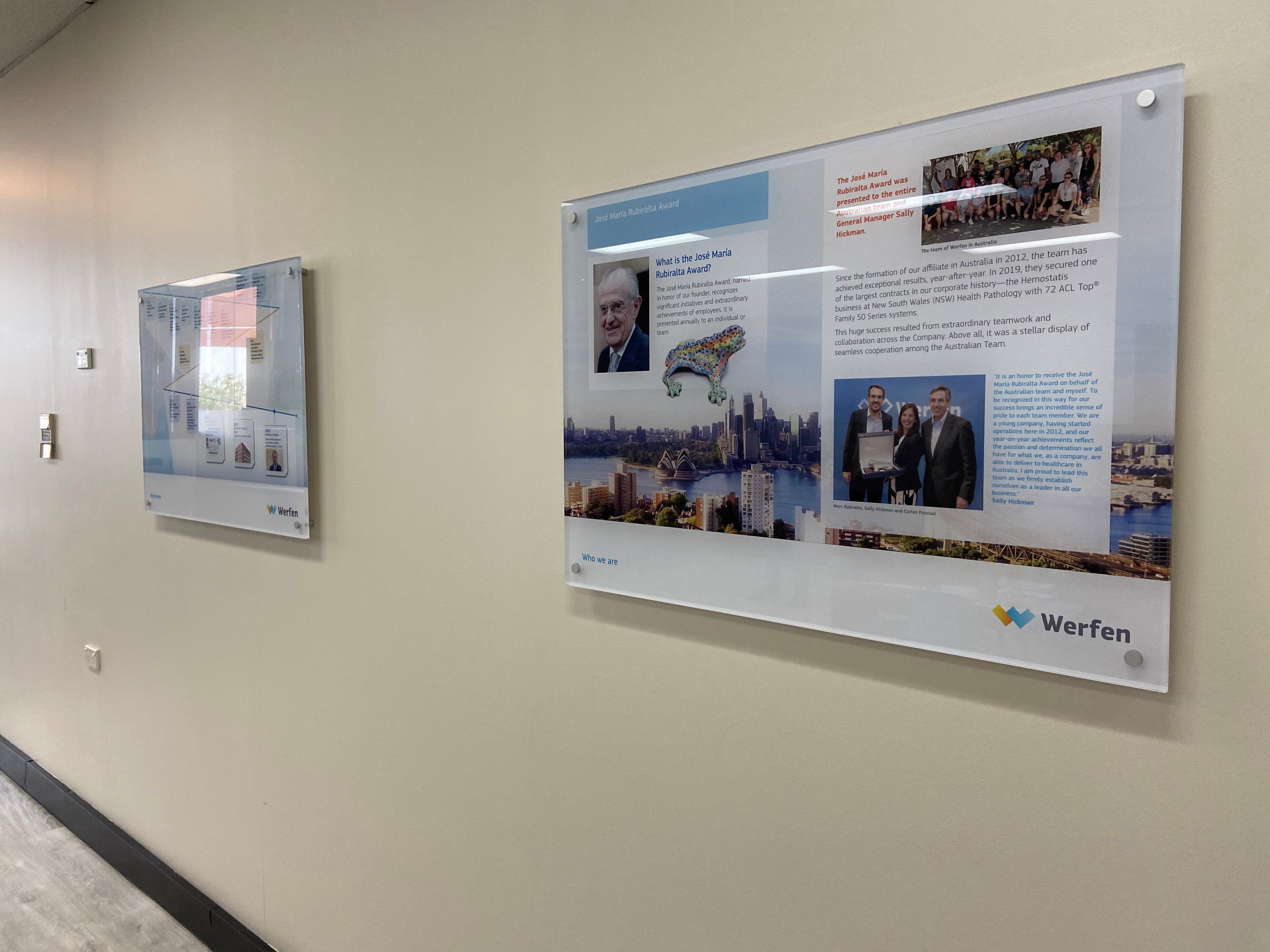 Werfen Australia - Acrylic Panels - Signarama Artarmon