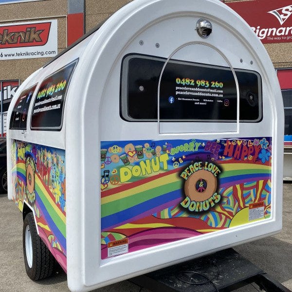 Peace, Love and Donuts Coffee Van
