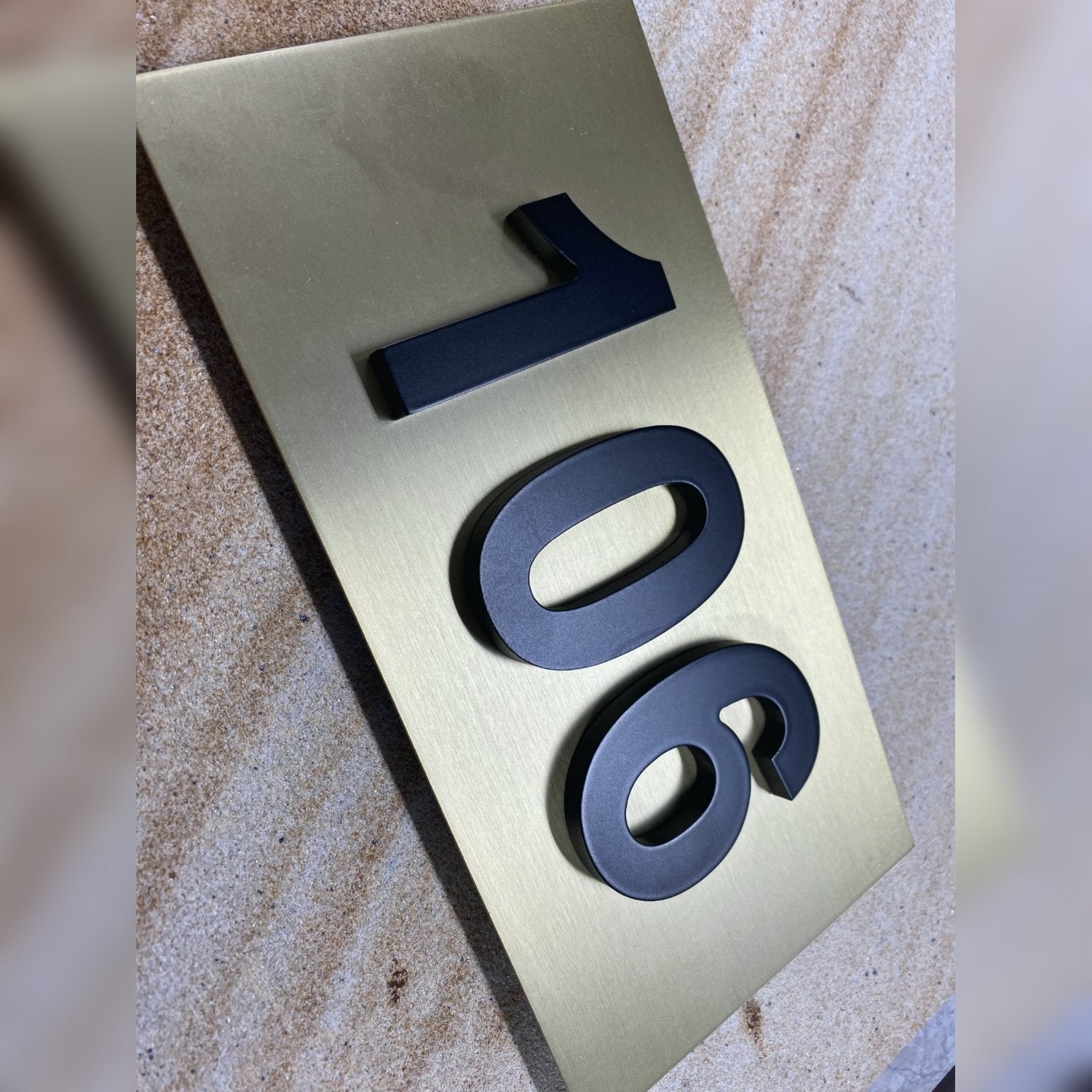 Door numbers custom sprayed lettering - Signarama Sydney CBD South