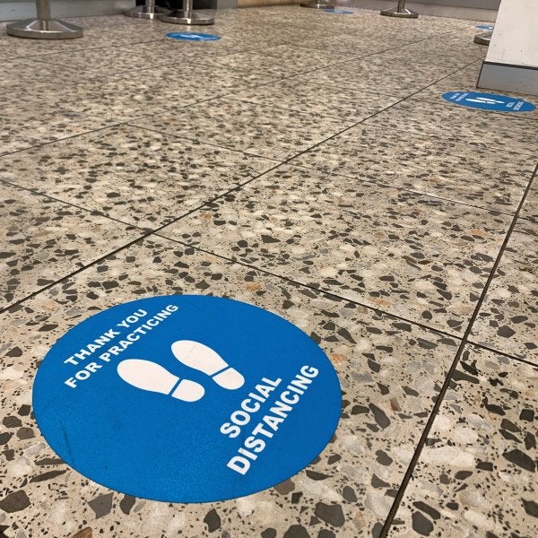 Floor decals with anti-slip laminate - Signarama Sydney CBD South
