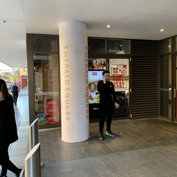 Emerald Square Column wrap Digital print - Signarama Sydney CBD South
