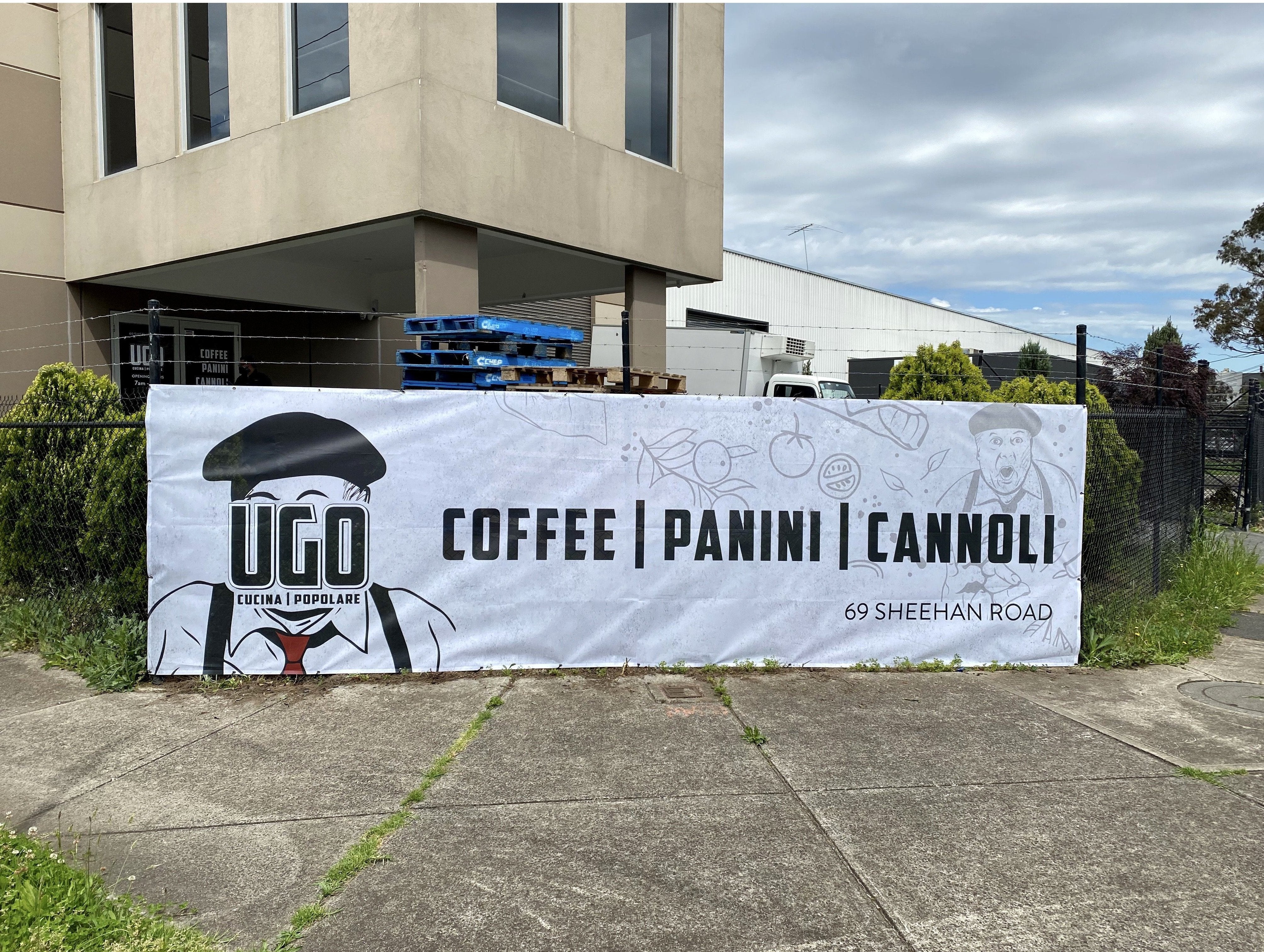 Building Signage - UGO Cucina Popolare / Cannoleria - Heidelberg West
