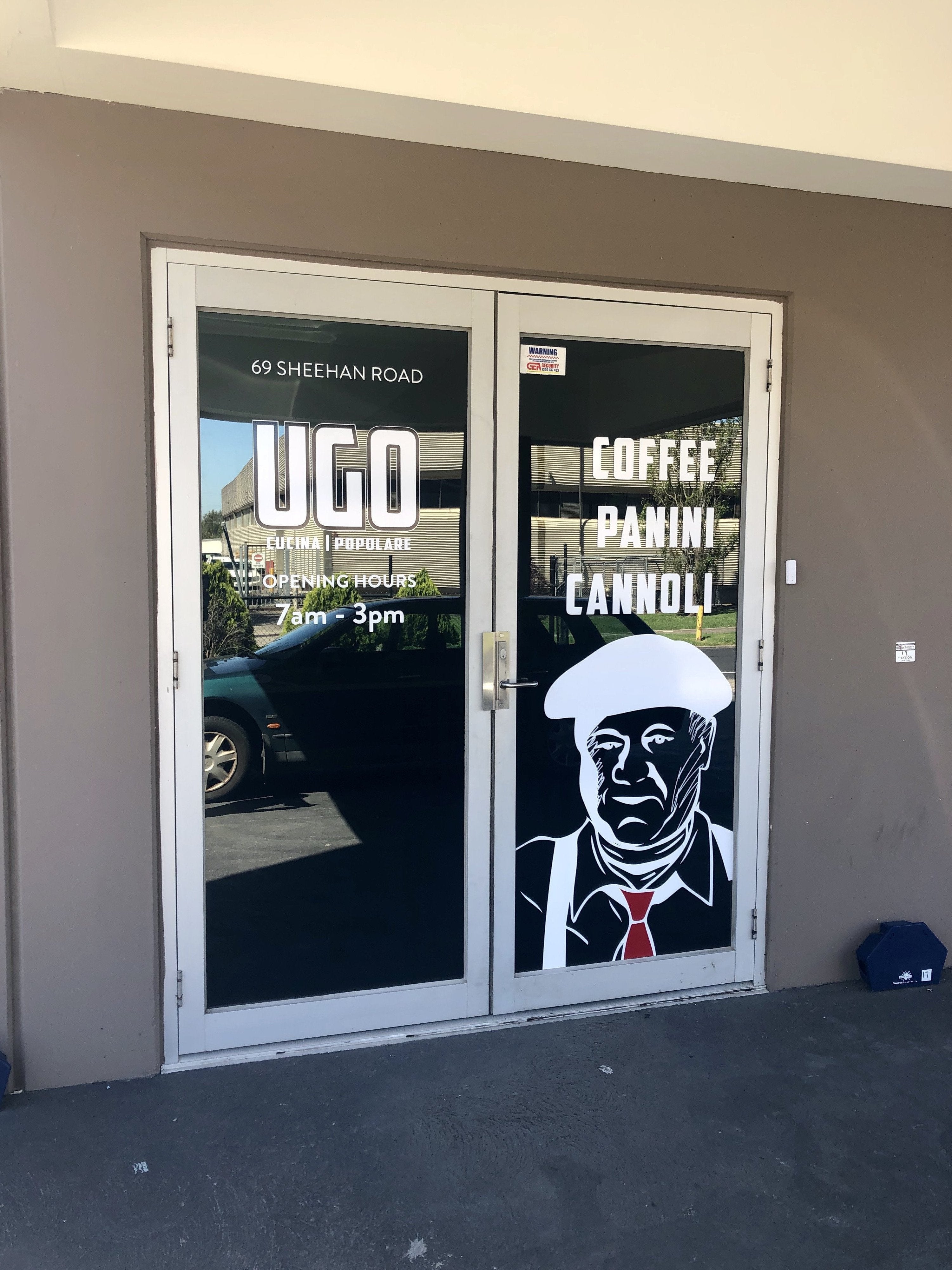 Building Signage - UGO Cucina Popolare / Cannoleria - Heidelberg West