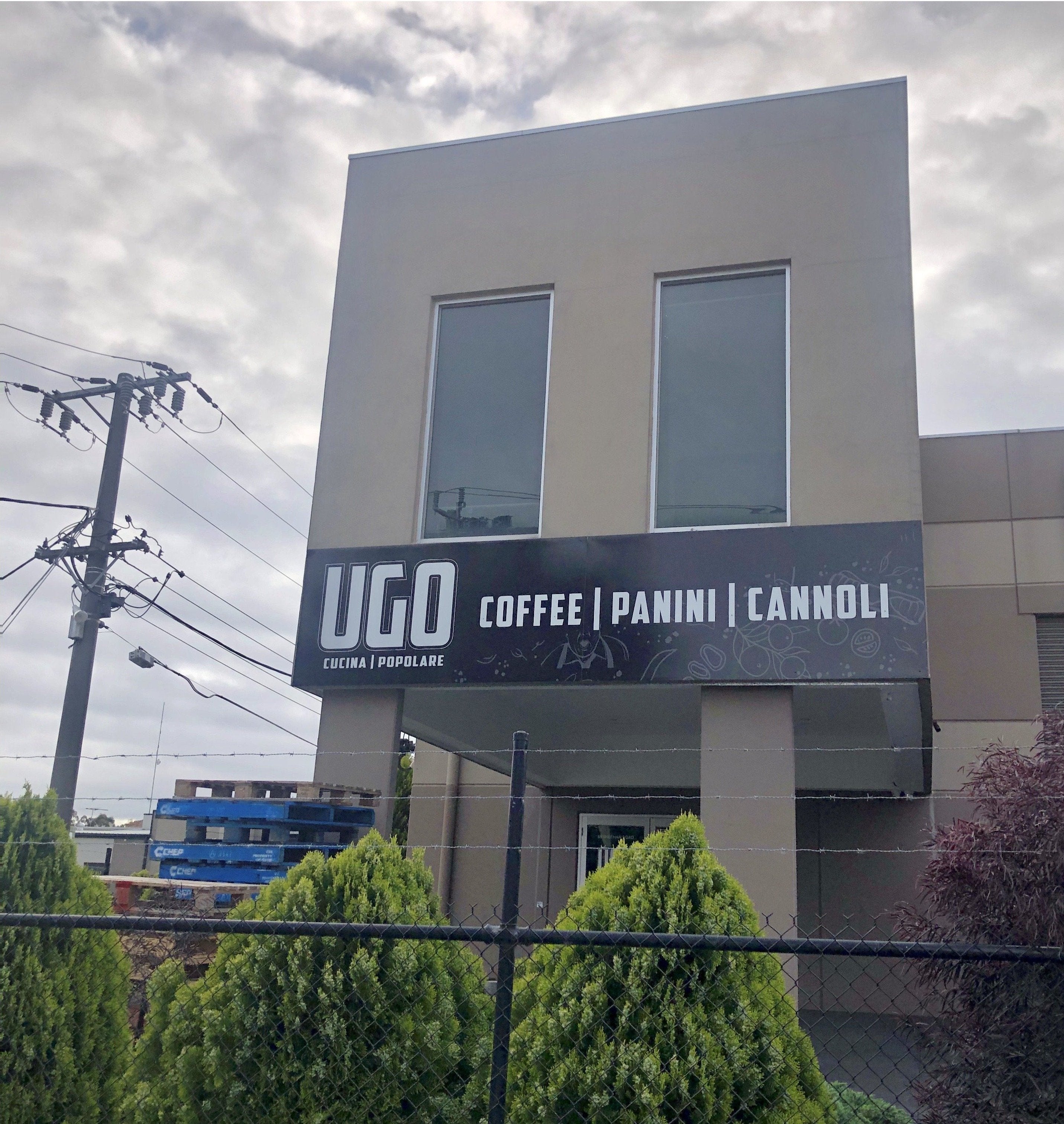 Building Signage - UGO Cucina Popolare / Cannoleria - Heidelberg West