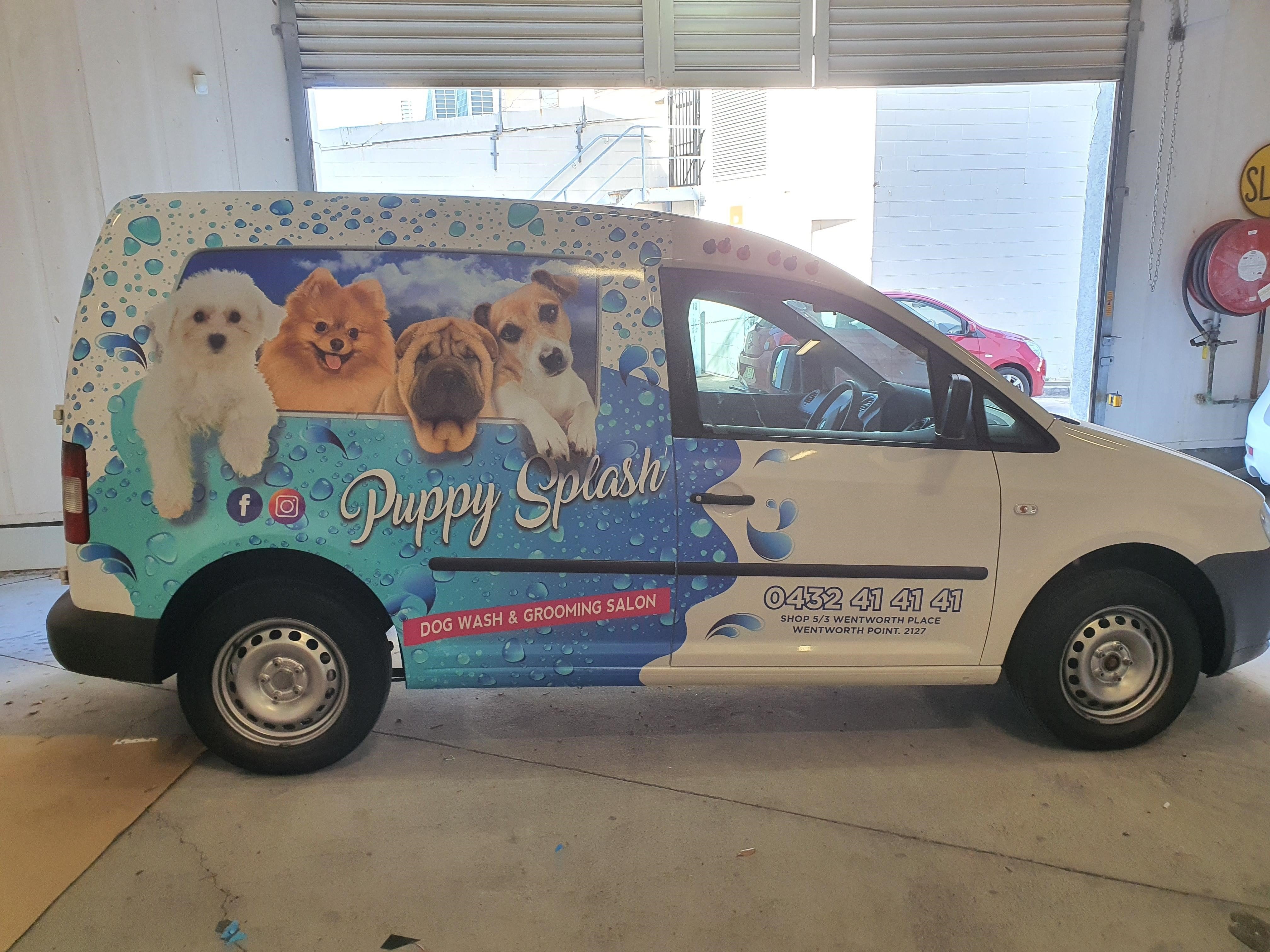 Puppy Splash  - Vehicle Wrap - Signarama Bankstown