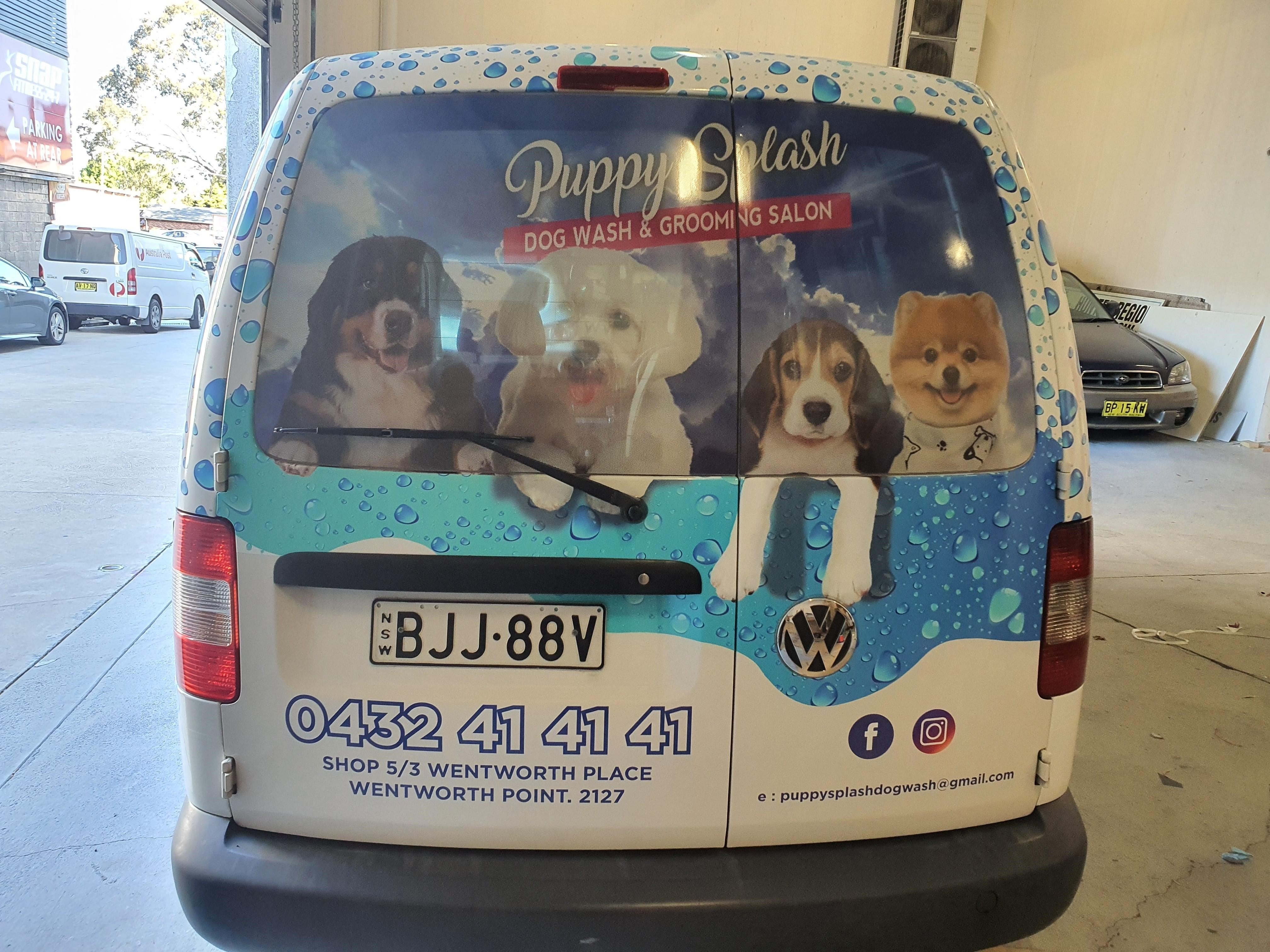 Puppy Splash  - Vehicle Wrap - Signarama Bankstown