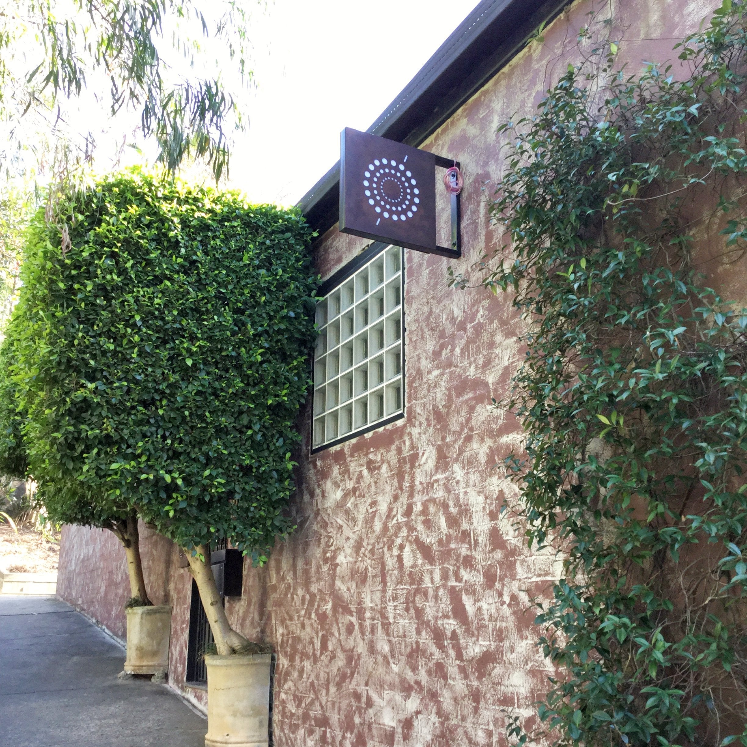 Polyglot Rust finish blade lightbox - Signarama Sydney CBD South