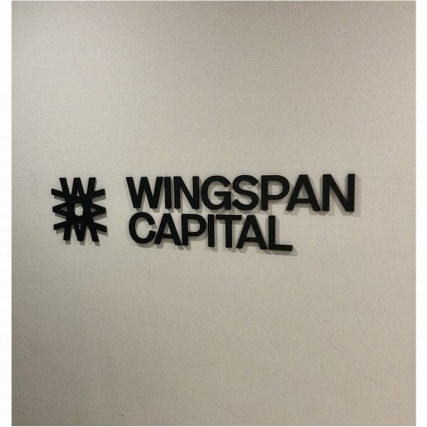 3D Sign & Window Lettering - Wingspan Capital - Northcote.