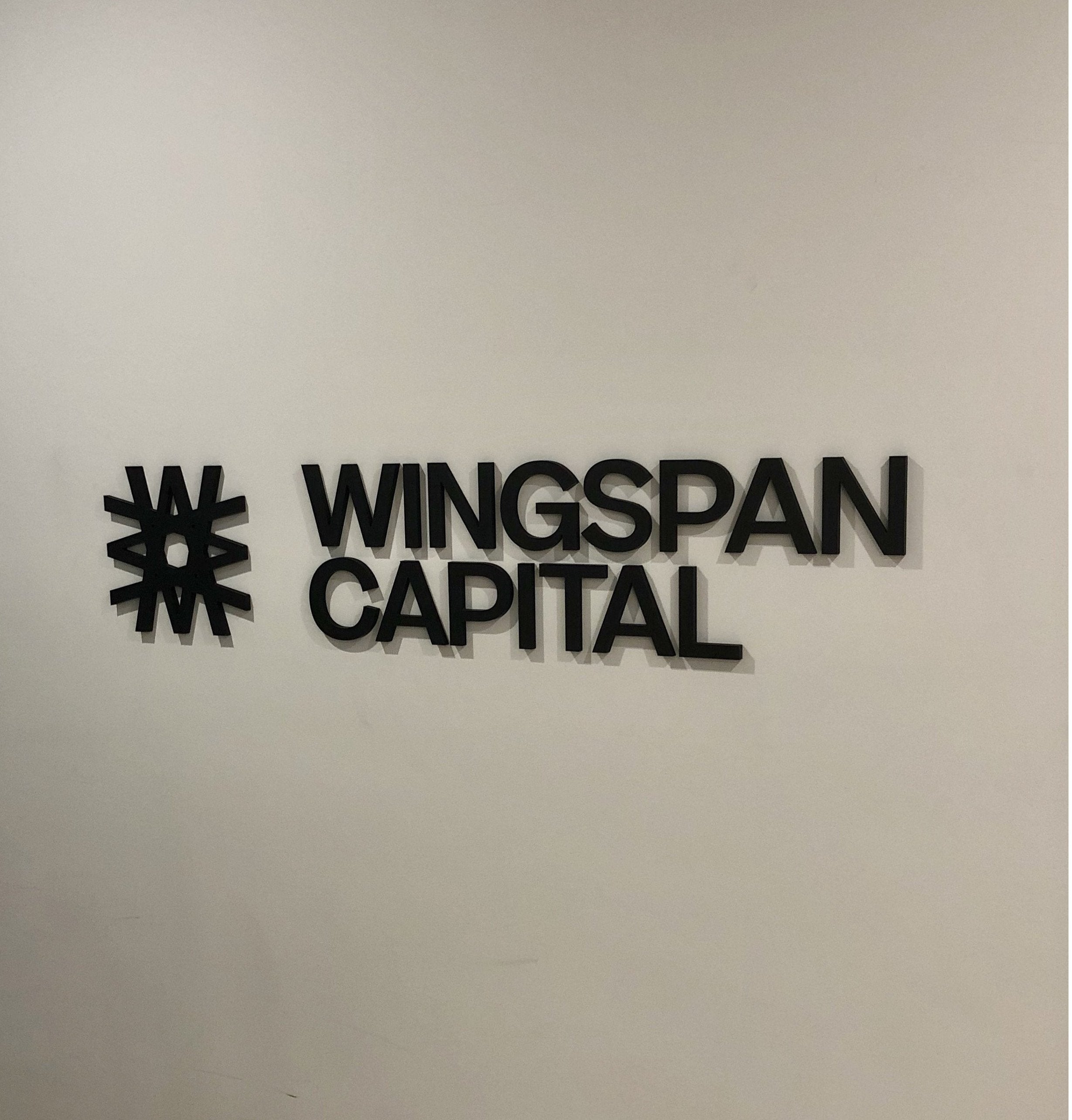 3D Sign & Window Lettering - Wingspan Capital - Northcote.