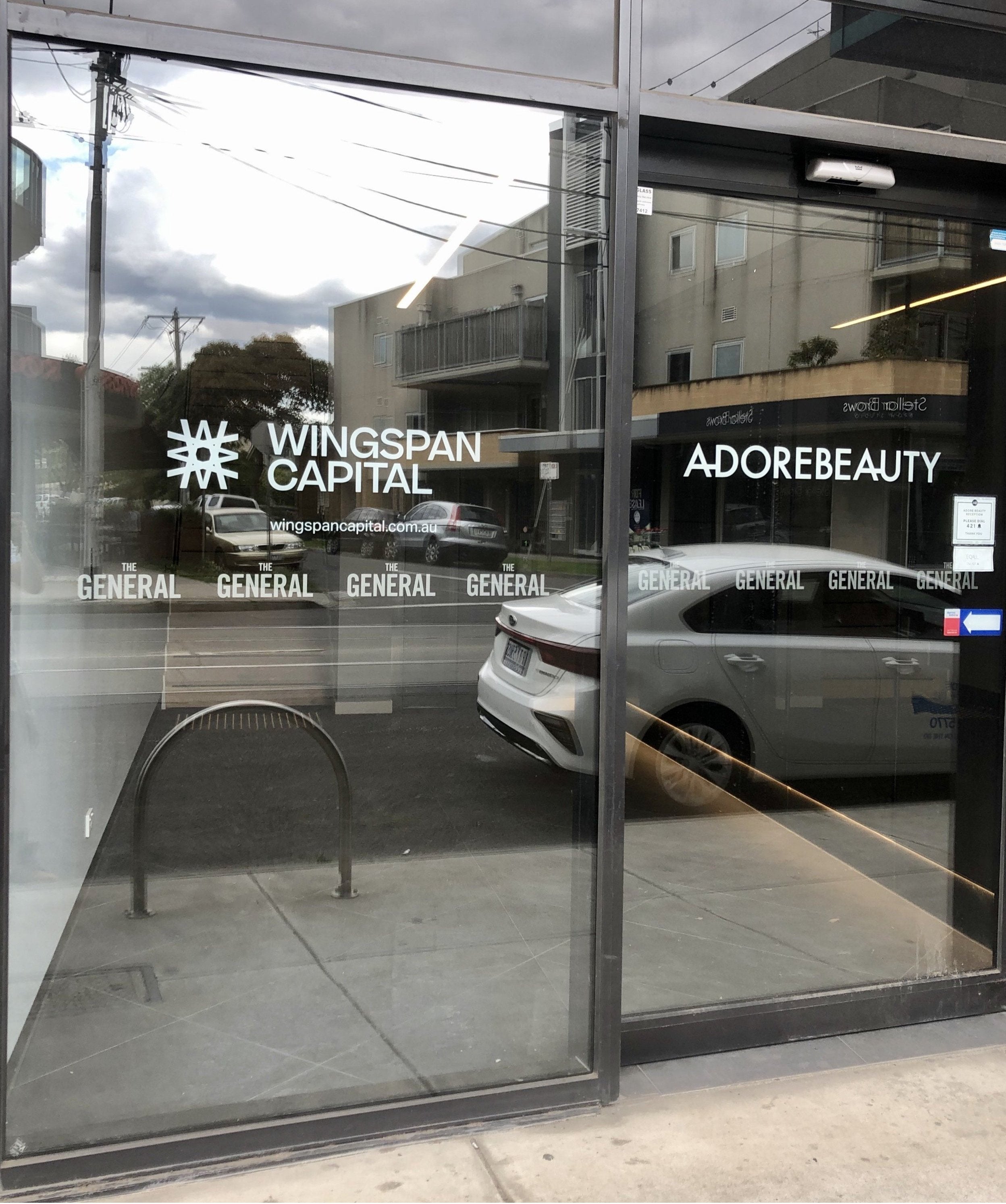3D Sign & Window Lettering - Wingspan Capital - Northcote.