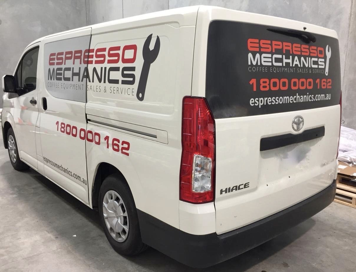 Van Signage - Espresso Mechanics